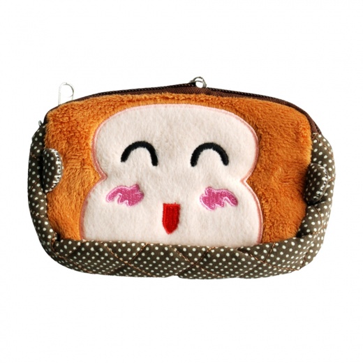 Embroidered Applique Fabric Art Wallet Purse - Happy Monkey