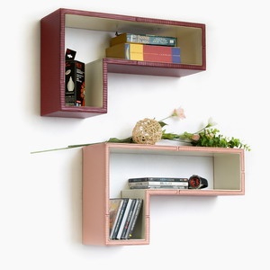 Gun-Shaped Wall Shelf / Bookshelf in Cardinal Red