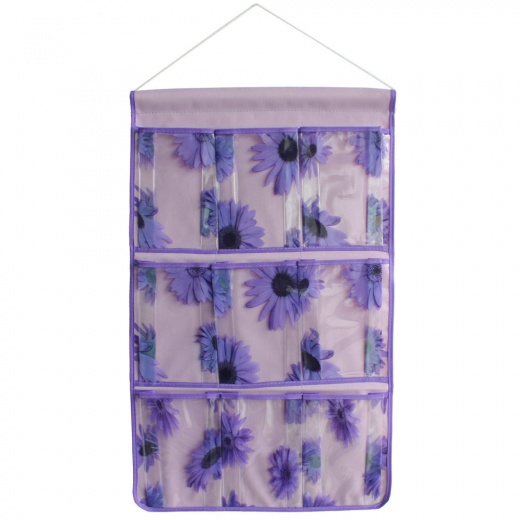 Purple Wall Hanging Wall Organizers Baskets - Sunflowers