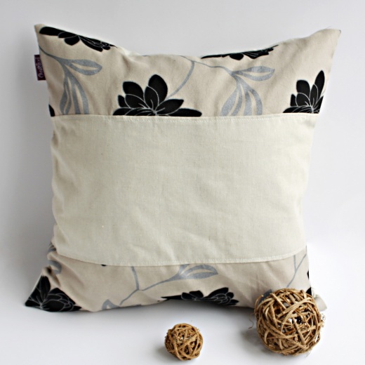 Linen Patch Work Pillow Cushion Floor Cushion - Dream Champagne
