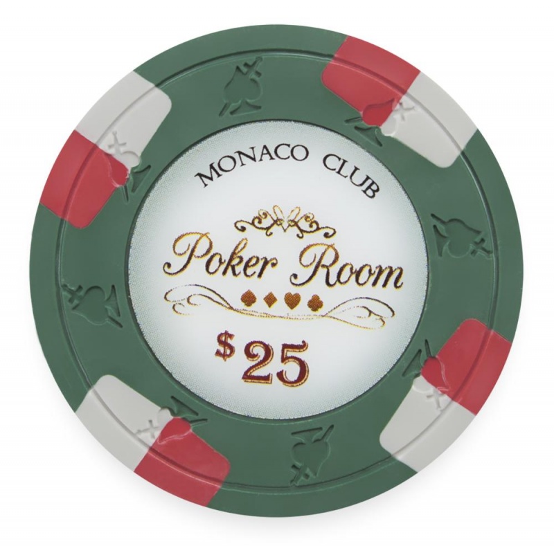 Clay Monaco Club 13.5G Poker Chip $25 (25 Pack)