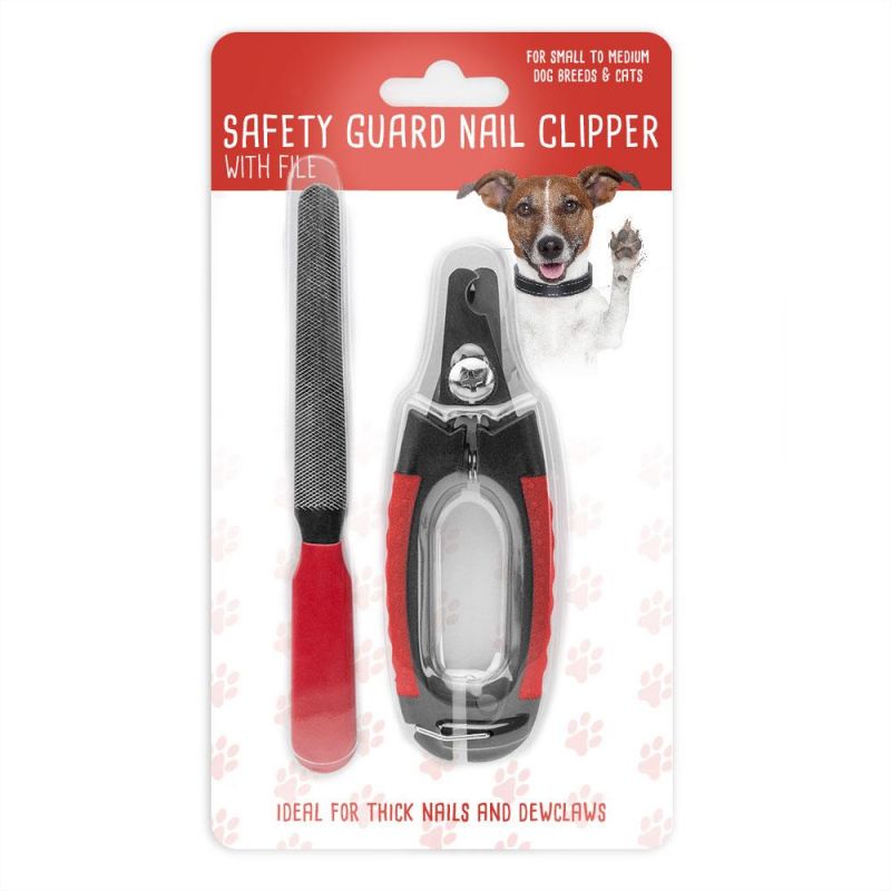 Safety Guard Nail Clipper With File