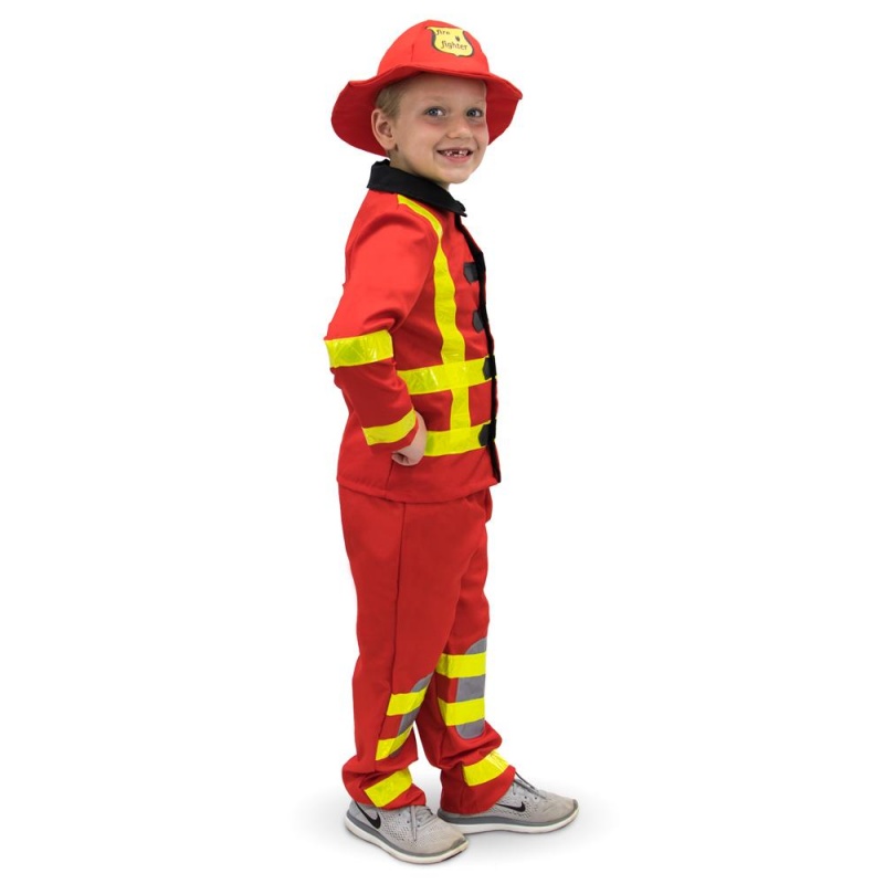 Children's Deluxe Fireman Costume, 10-12