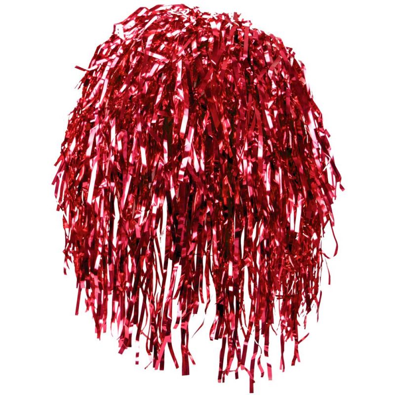 Tinsel Wigs 6-Pack, Red