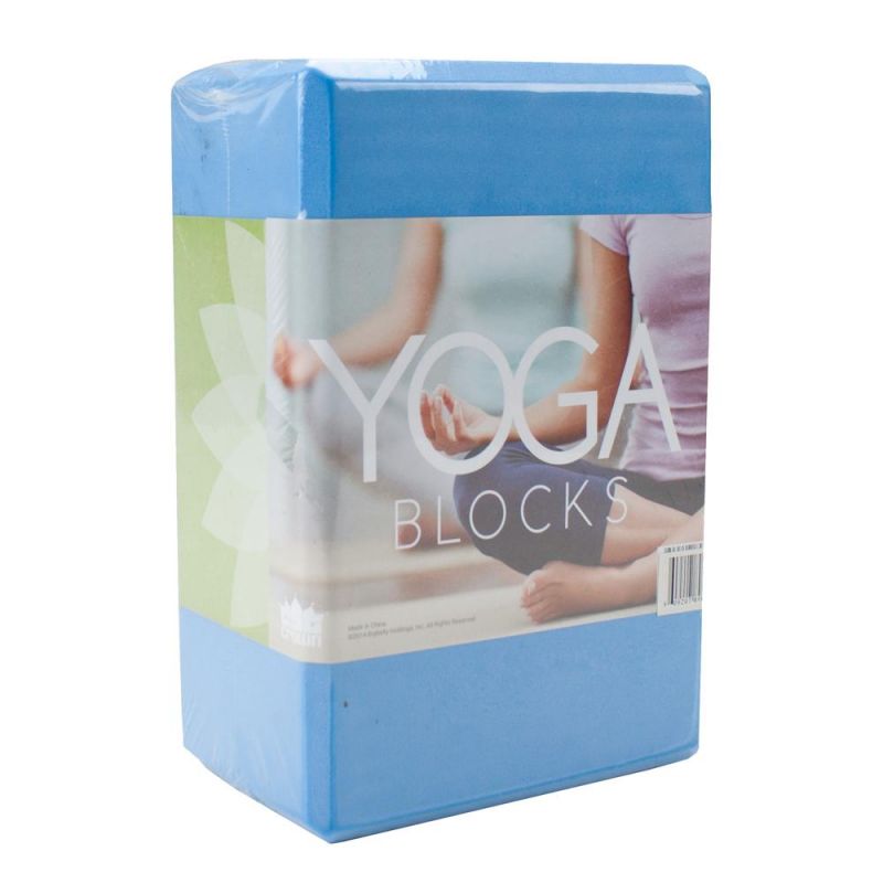 Large High Density Blue Foam Yoga Block 9 X 6 X 4