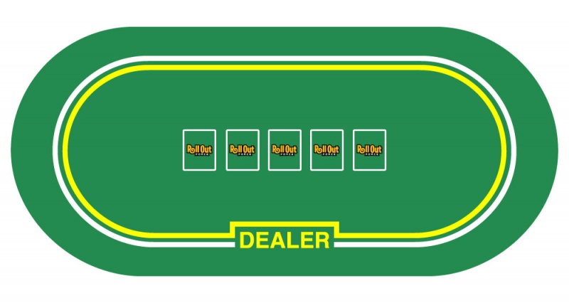 Rollout Gaming Poker W/ Dealer Table Top
