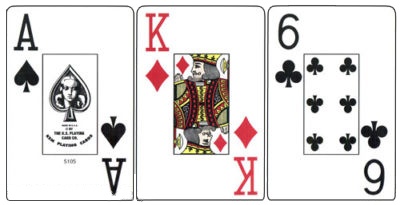 Kem Arrow Black/Gold Narrow Jumbo 100% Plastic Playing Cards In Wooden Box