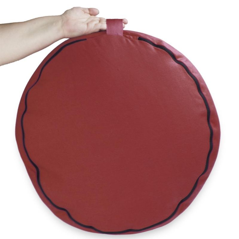 Red 18" Round Zafu Meditation Cushion