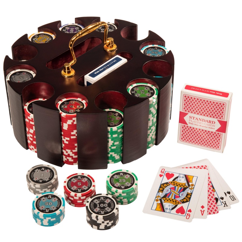 300 Ct - Pre-Packaged - Ace Casino 14 Gram - Wooden Carousel