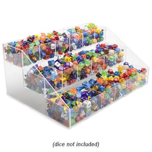 Polyhedral Dice Organizer With 18 Different Compartments
