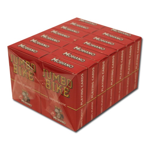 Modiano Bike Trophy Jumbo Playing Cards - Red
