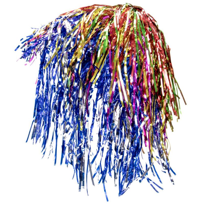 Tinsel Wigs 6-Pack, Rainbow