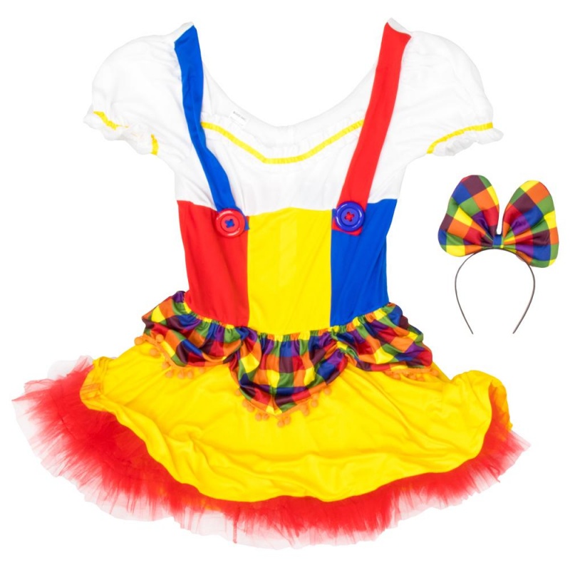Women's Clown Adult Costume, l