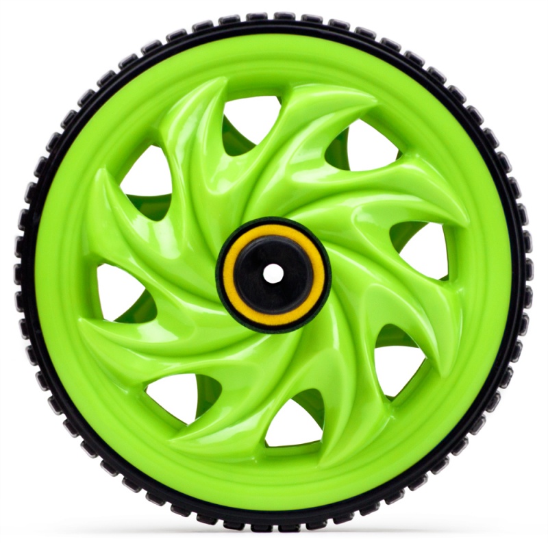 Ab Wheel - Dual Wheel Roller W Non-Slip Grip, Green