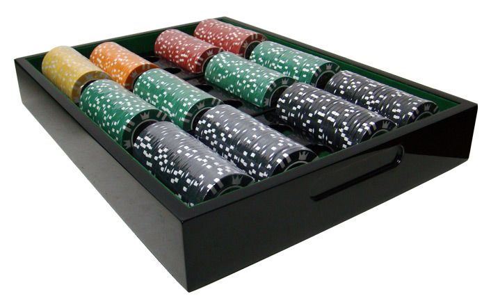 500 Ct Hi Gloss Set Pre-Packaged - Coin Inlay 15 Gram Chips