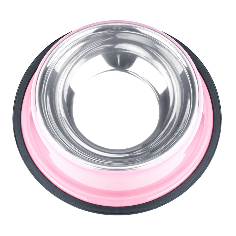 8Oz. Pink Stainless Steel Dog Bowl