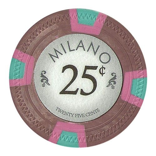 Milano 10-Gram Real Clay Poker Chips (25-Pack)