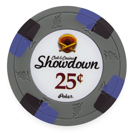 Showdown 13.5-Gram Poker Chips (25-Pack) - Clay Composite