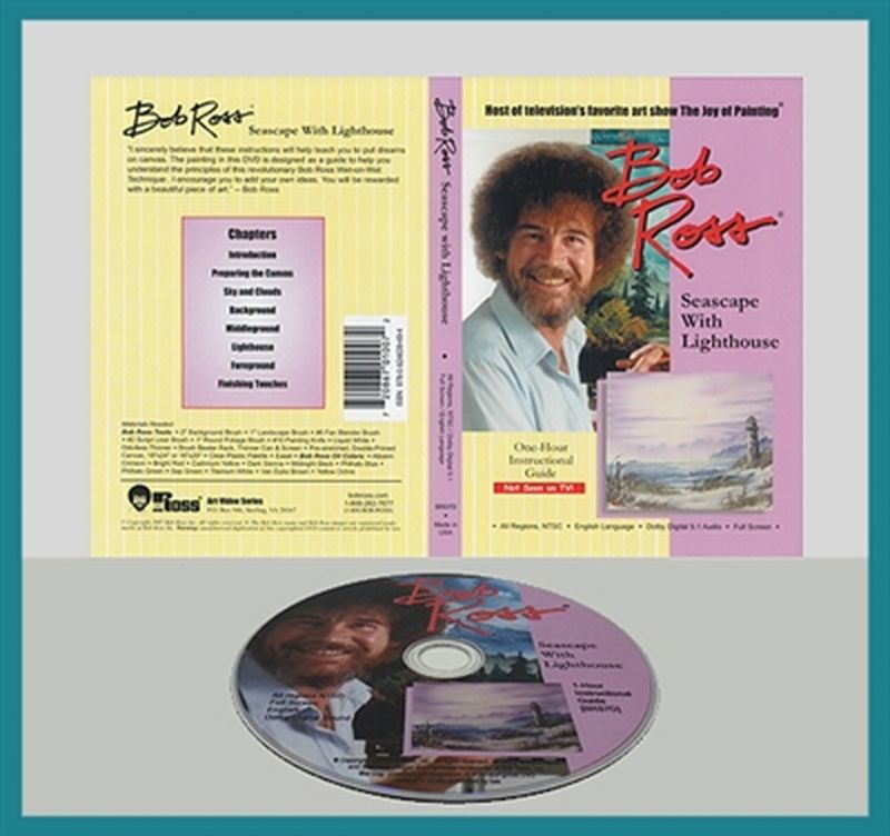 Bob Ross Bob Ross "Seascape With Lighthouse" Dvd