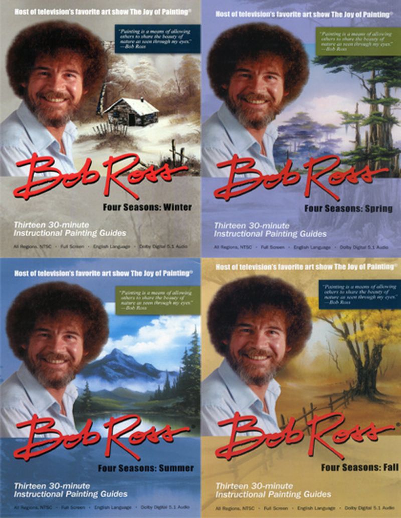Bob Ross Bob Ross Dvd Set: Summer, Spring, Winter, Fall -- Four Seasons!