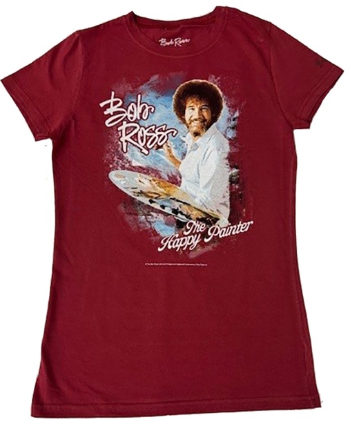 Bob Ross Happy Painter T-Shirt for Juniors