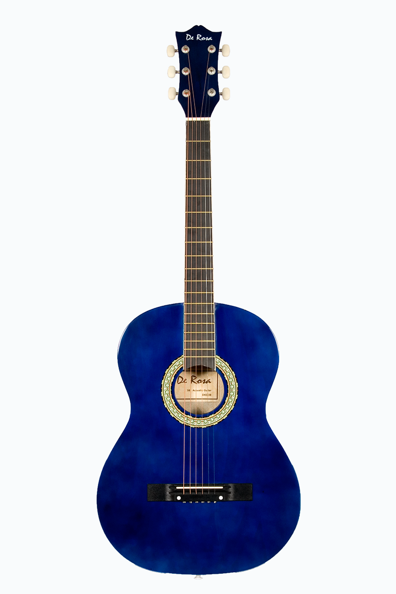 De Rosa Kids Acoustic Guitar Outfit Blue