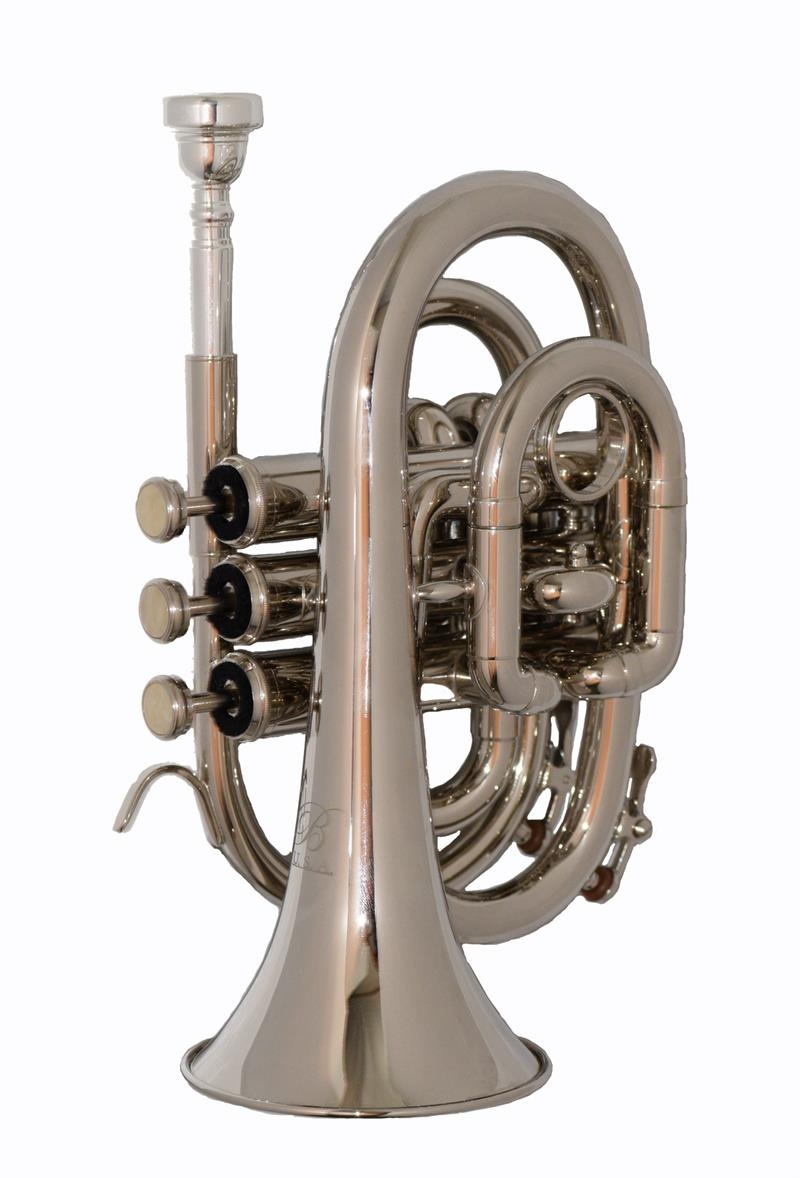 B - U.S.A. Pocket Trumpet - Nickel