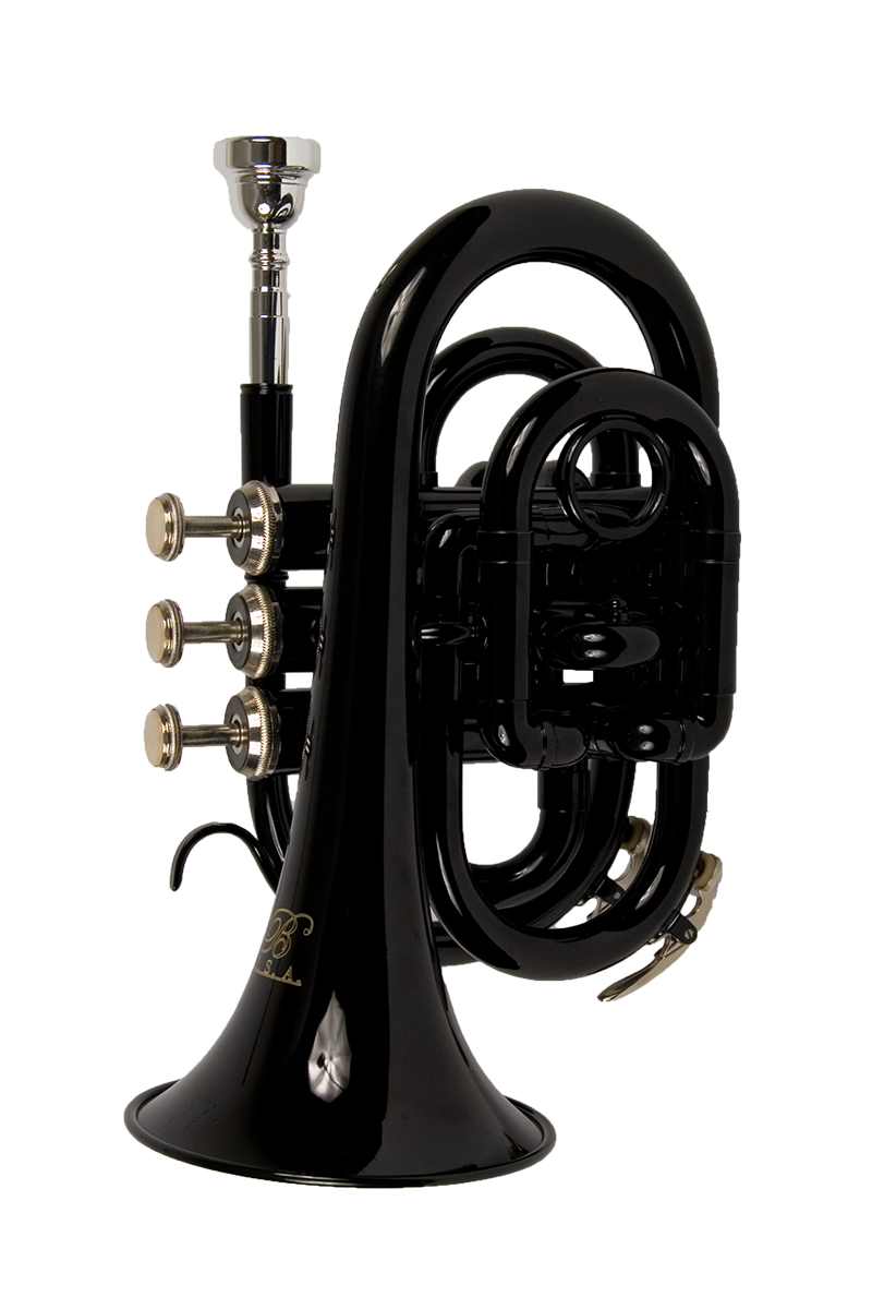 B - U.S.A. Pocket Trumpet Black