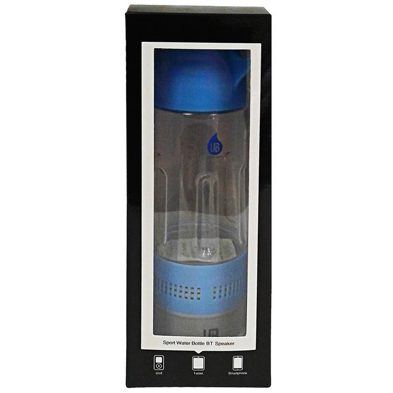 Ultra Beats Bc-4100 Sport Water Bottle Bluetooth Speaker Combo With Cup Blue