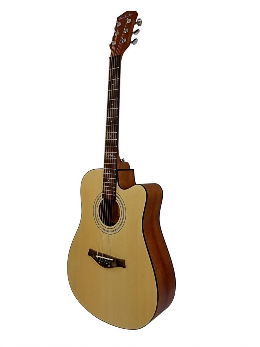 Glen Burton Deluxe Cutaway Dreadnought Acoustic Guitar Satin Natural