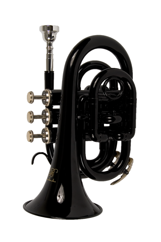 B - U.S.A. Pocket Trumpet Black