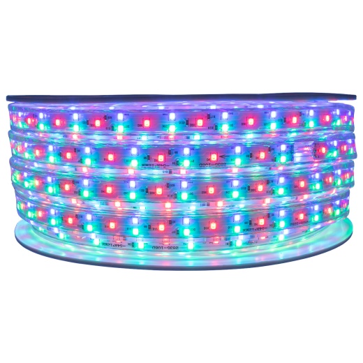 RGB Color Changing SMD LED Rope Light - 120 Volt - 65 Feet