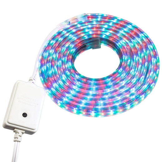 RGB Color Changing SMD LED Rope Light - 120 Volt