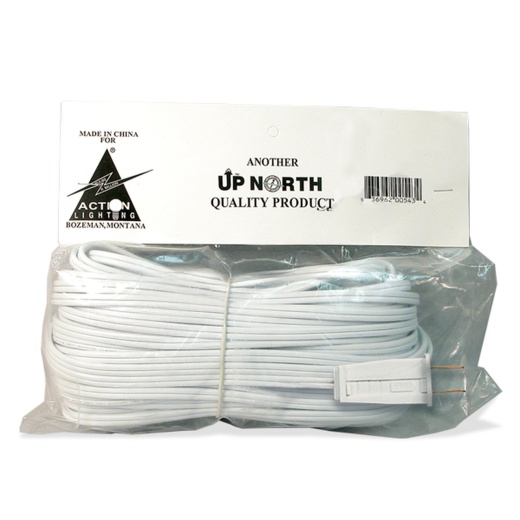 100 Foot SPT1 White Wire with Male Plug