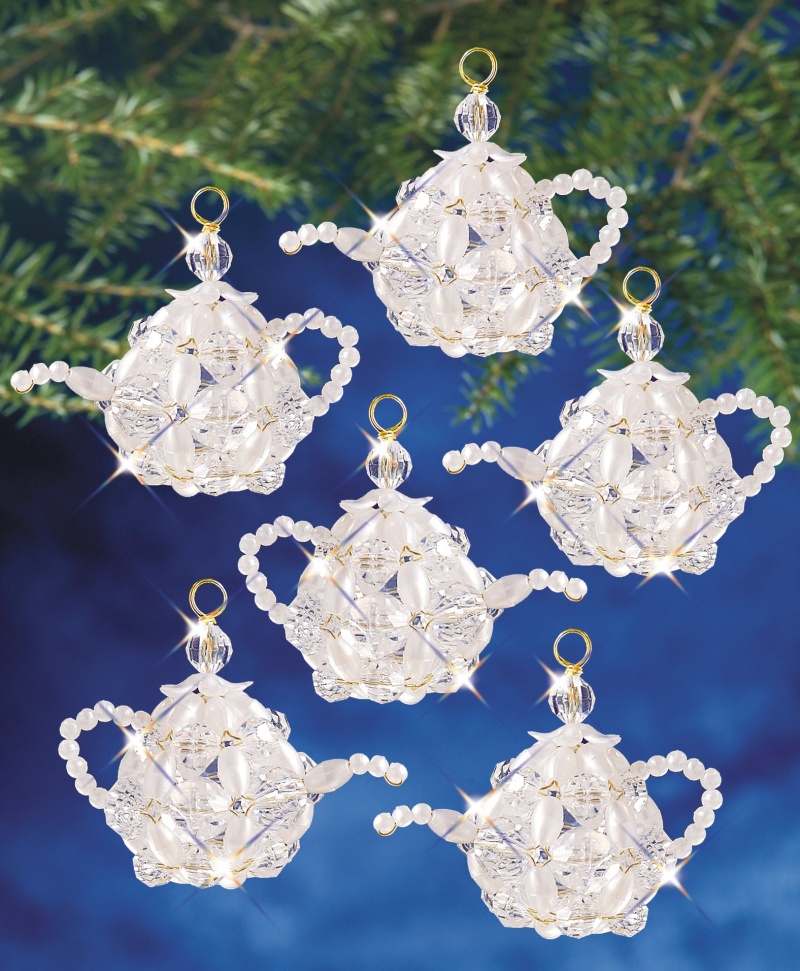 Beadery Holiday Ornament Kit Christmas Tea Pot