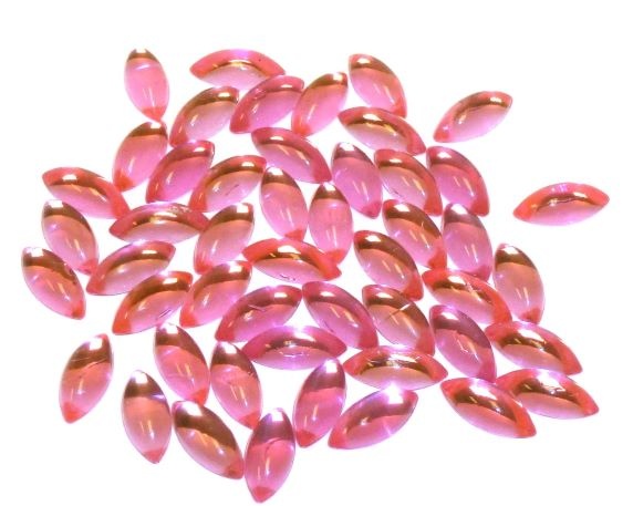 Acrylic Cabochons 25X18mm Blush Pink Pearl