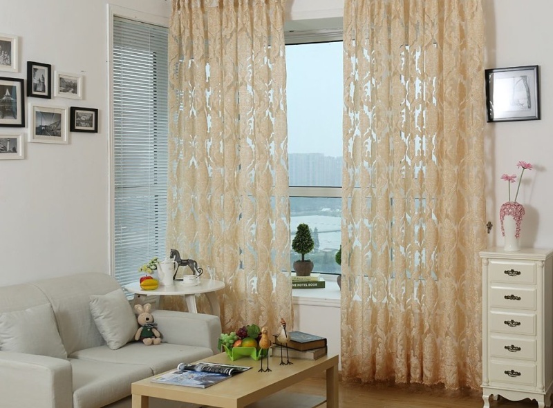 Dolce Mela Sheer Curtain Panels - Rome