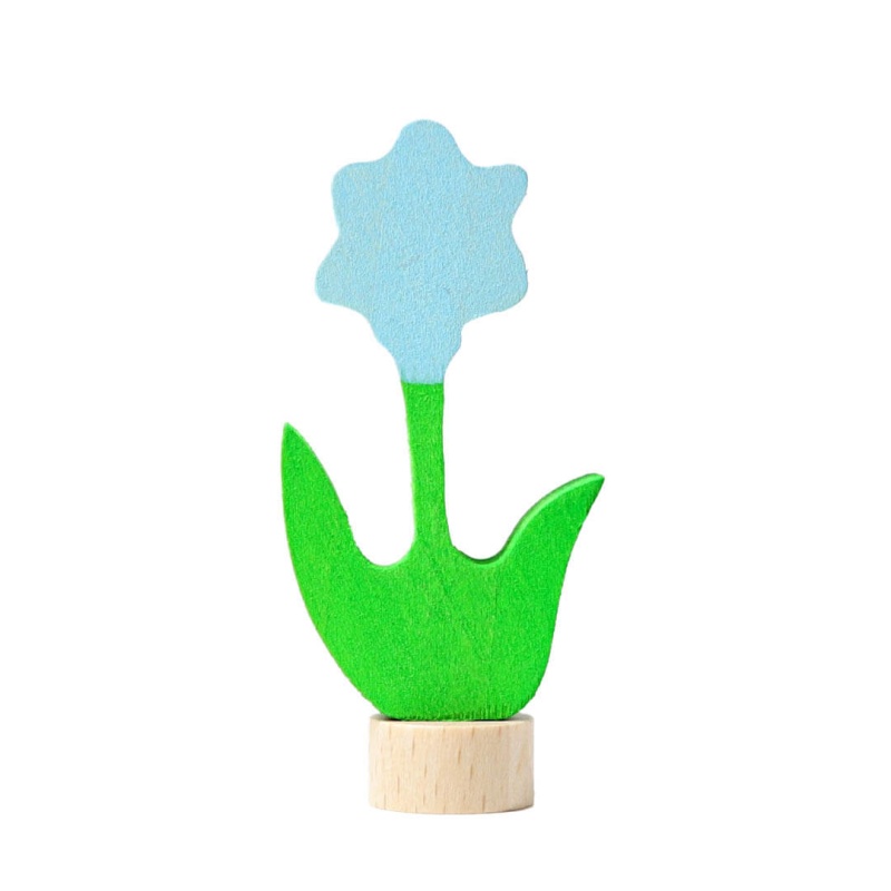 Blue Flower Birthday Ring Decoration