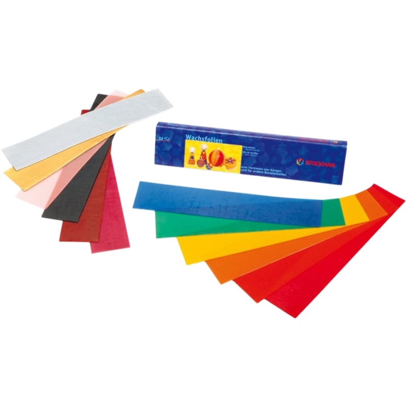 Stockmar Decorating Beeswax Sheets - 12 Vibrant Colors