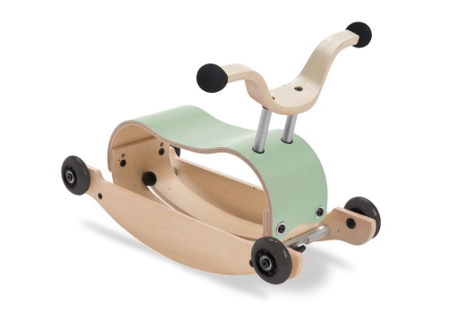 Mini Flip 2-In-1 Wooden Ride-On And Rocking Toy Mint