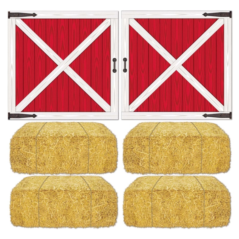 Buy Rustic Barn Loft Door & Hay Bale Props Online for Photography Studio