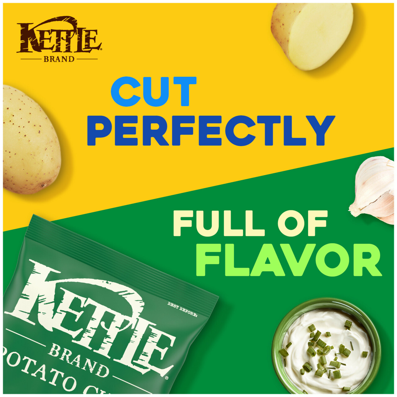 Kettle Chips Sour Cream & Onion Potato Chips (15X5 Oz)