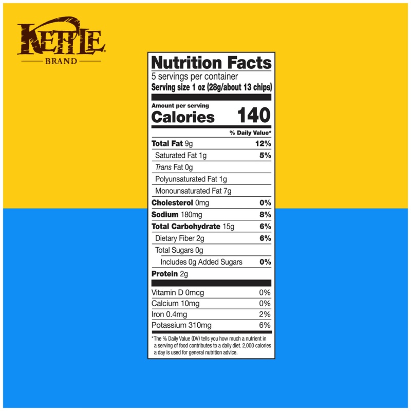 Kettle Chips Salt & Vinegar Potato Chips (15X5 Oz)