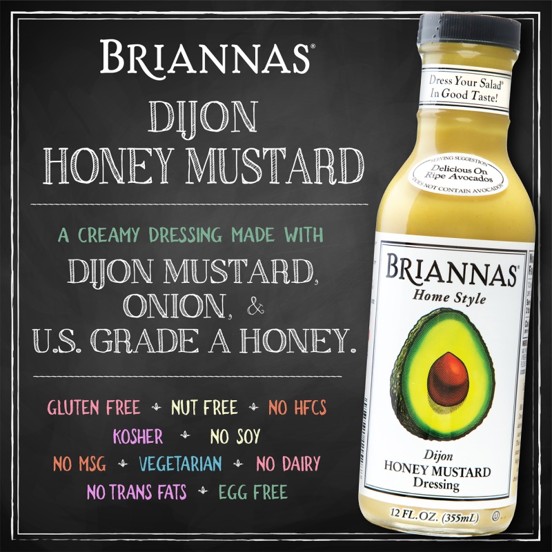 Brianna's Home Style Salad Dressinghoney Mustard Dijon (6X12oz)