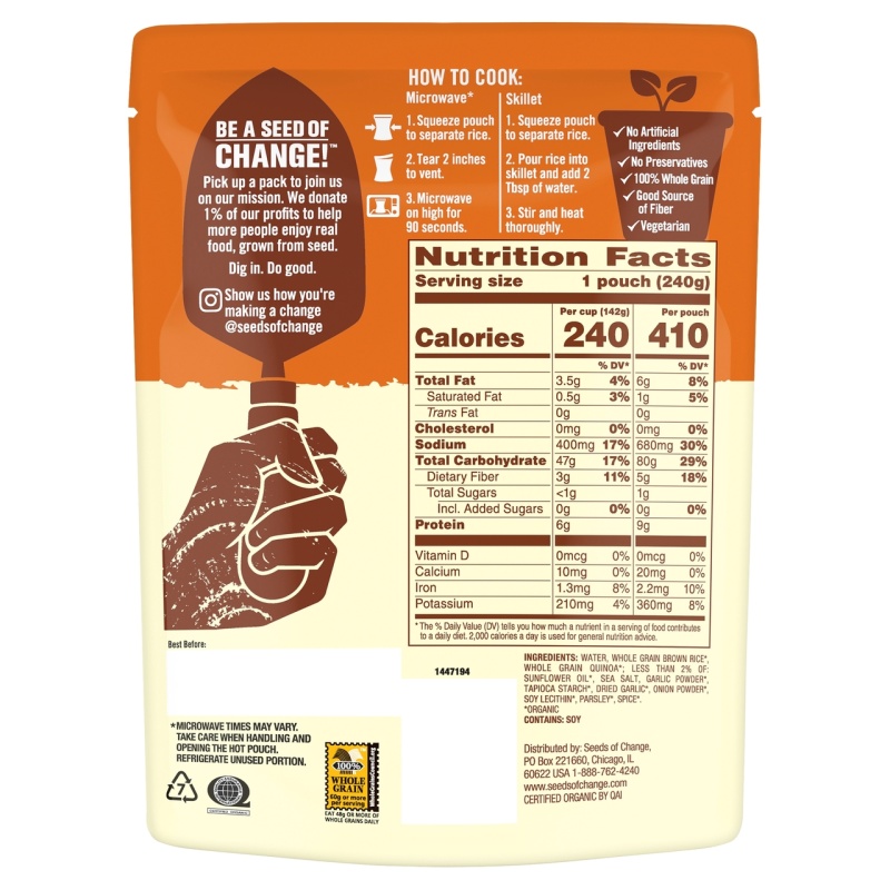 Seeds Of Change Uyuni Quinoa & Rice (12X8.5 Oz)