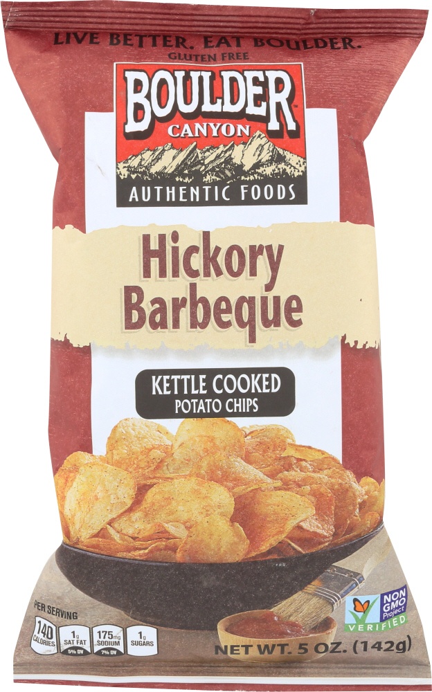 Boulder Canyon Hickory Bbq Potato Chips Gluten Free (12X5 Oz)