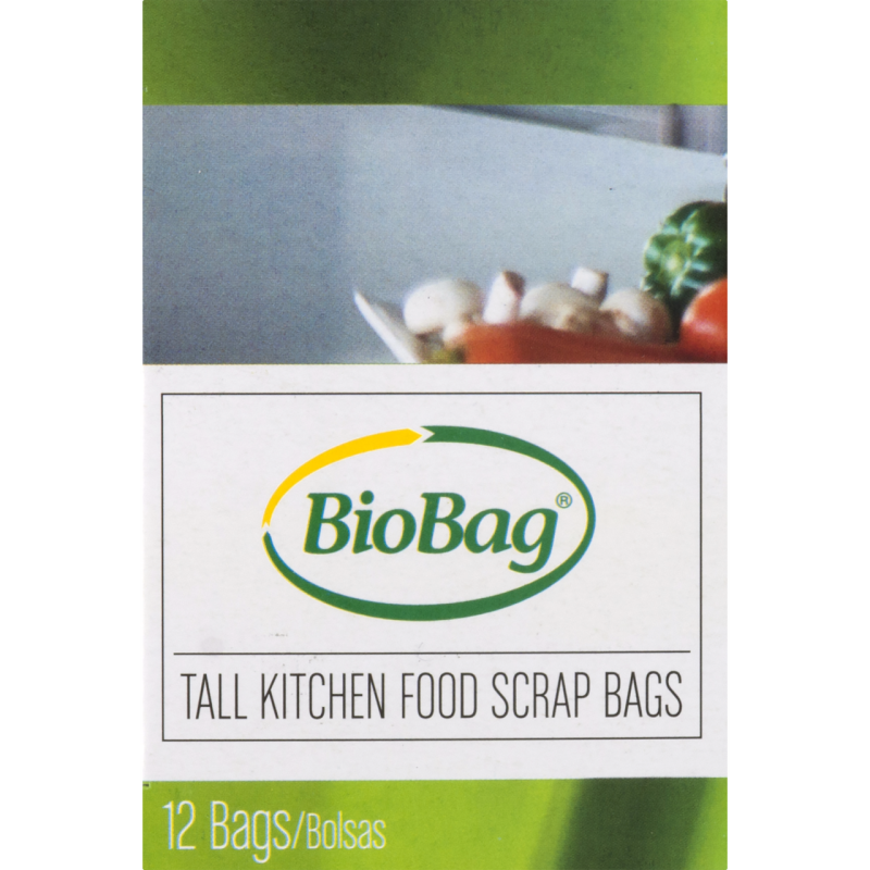 Biobag Tall Food Scrap Bags (12X12 Ct)