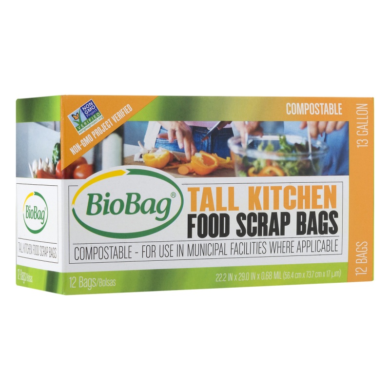 Biobag Tall Food Scrap Bags (12X12 Ct)
