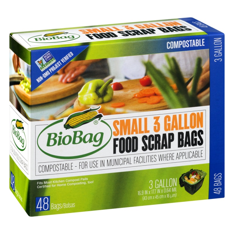 Bio Bag Compostable Small 3 Gallon Bags (12X48 Ct)