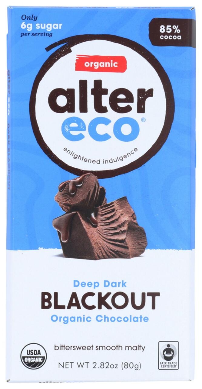 Alter Eco Dark Chocolate Blackout (12X2.82Oz )